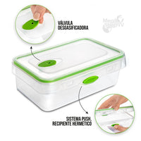 Tapper Hermetico 1 Litro Con Valvula Set x 6